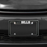 Rico Industries NFL  Buffalo Bills Black 12" x 6" Chrome License Plate Frame-1