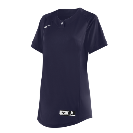 Mizuno Girl's NXT 1-Button Softball Jersey-1