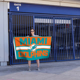 Rico Industries NFL  Miami Dolphins Bold 3' x 5' Banner Flag-3