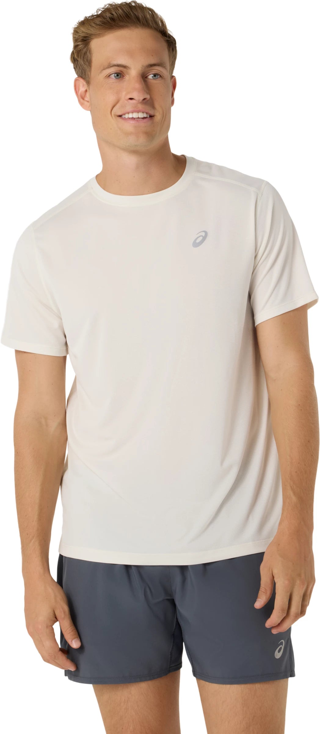 Asics Men's Silver Short Sleeve Top-1