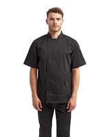 Artisan Collection by Reprime Men's Short Sleeve Recycled Chef Coat-1