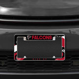 Rico Industries NFL  Atlanta Falcons Wave 12" x 6" Chrome License Plate Frame-1