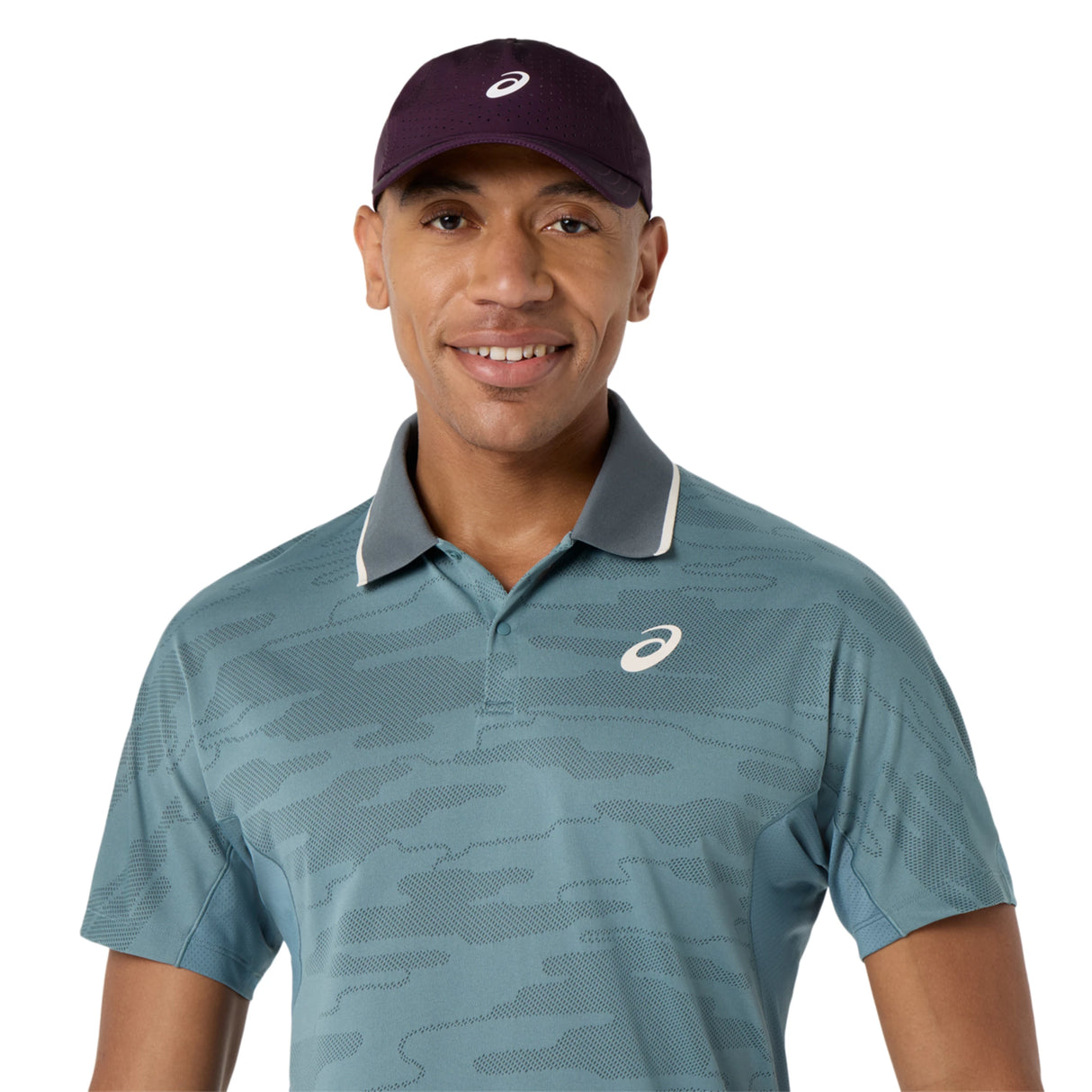 Asics Men's Match Jacquard Polo Short Sleeve Top-4