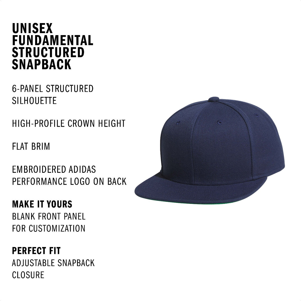 adidas Unisex Fundamental Structured Snapback-2