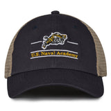 The Game Headwear Navy Split Bar Trucker Hat
