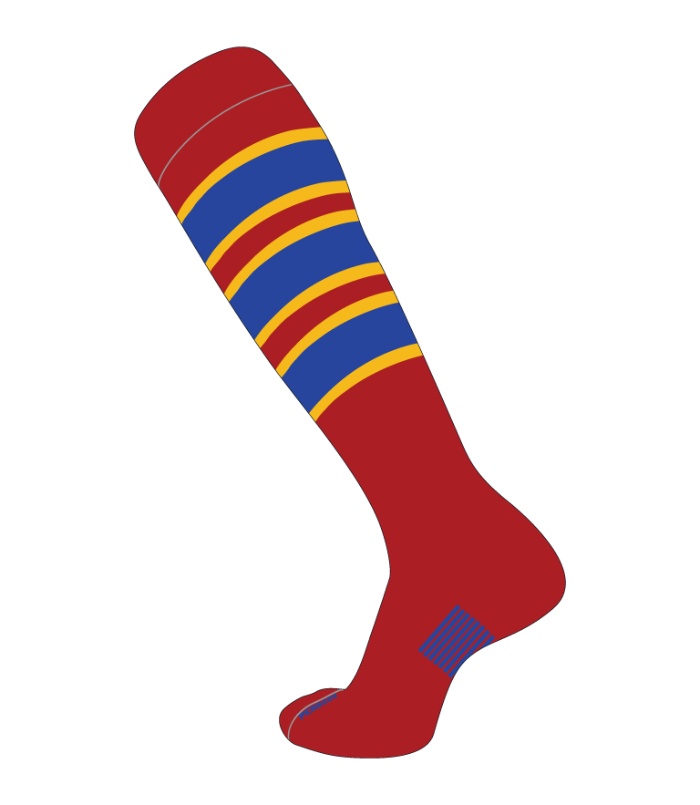 Slugger Socks Pattern C - Custom Baseball Knit Socks