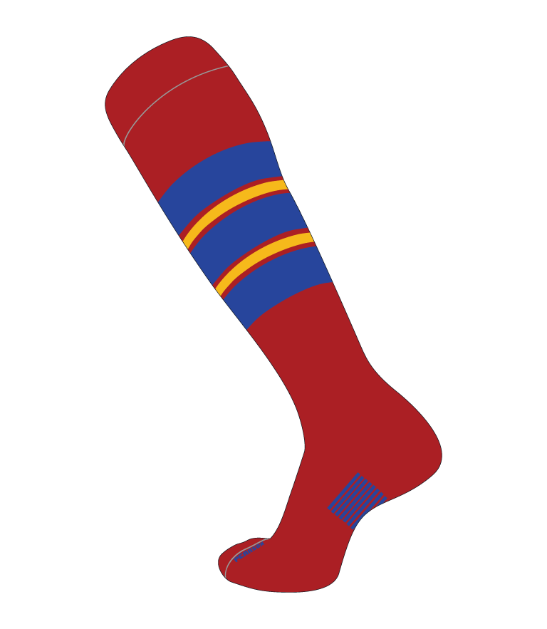 Slugger Socks Pattern E - Custom Baseball Knit Socks
