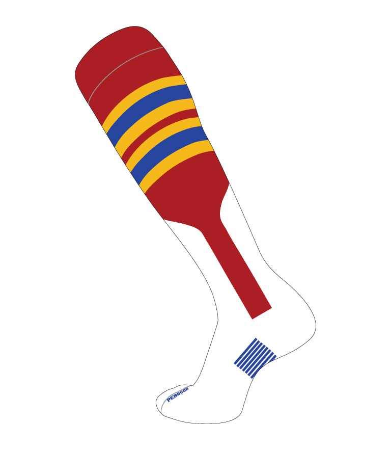 Doubleplay Socks Pattern F - Custom Baseball Knit Socks