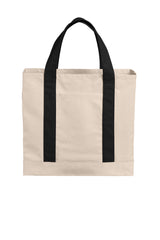 Port Authority Cotton Canvas Two-Tone Tote Bag Port Authority