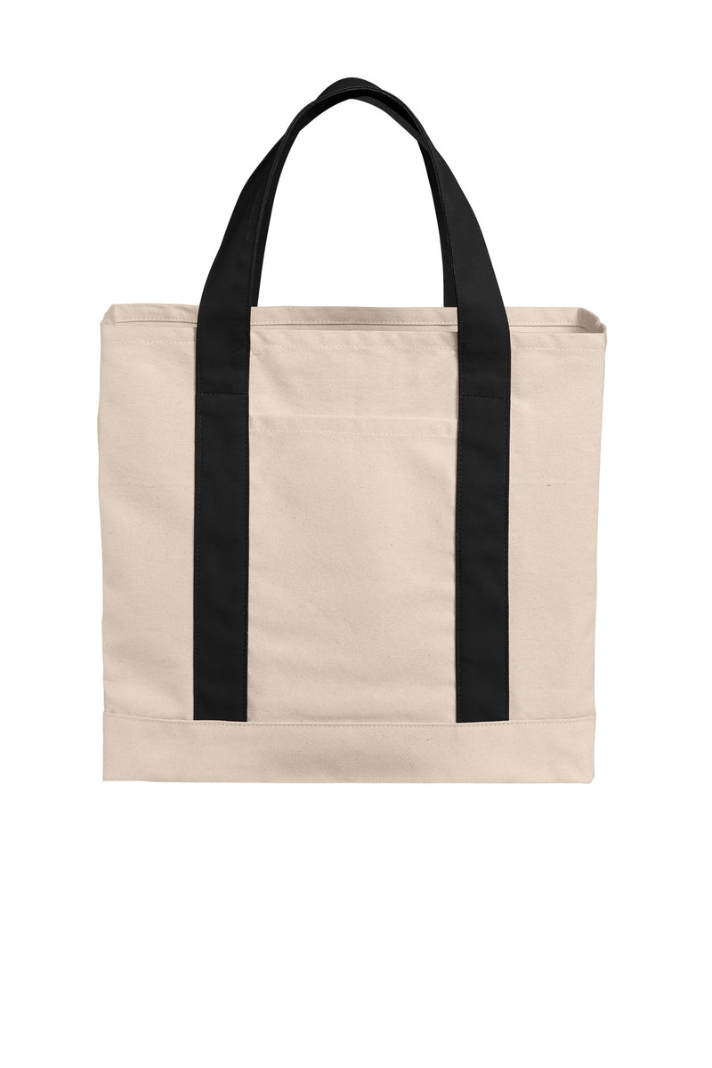 Port Authority Cotton Canvas Two-Tone Tote Bag