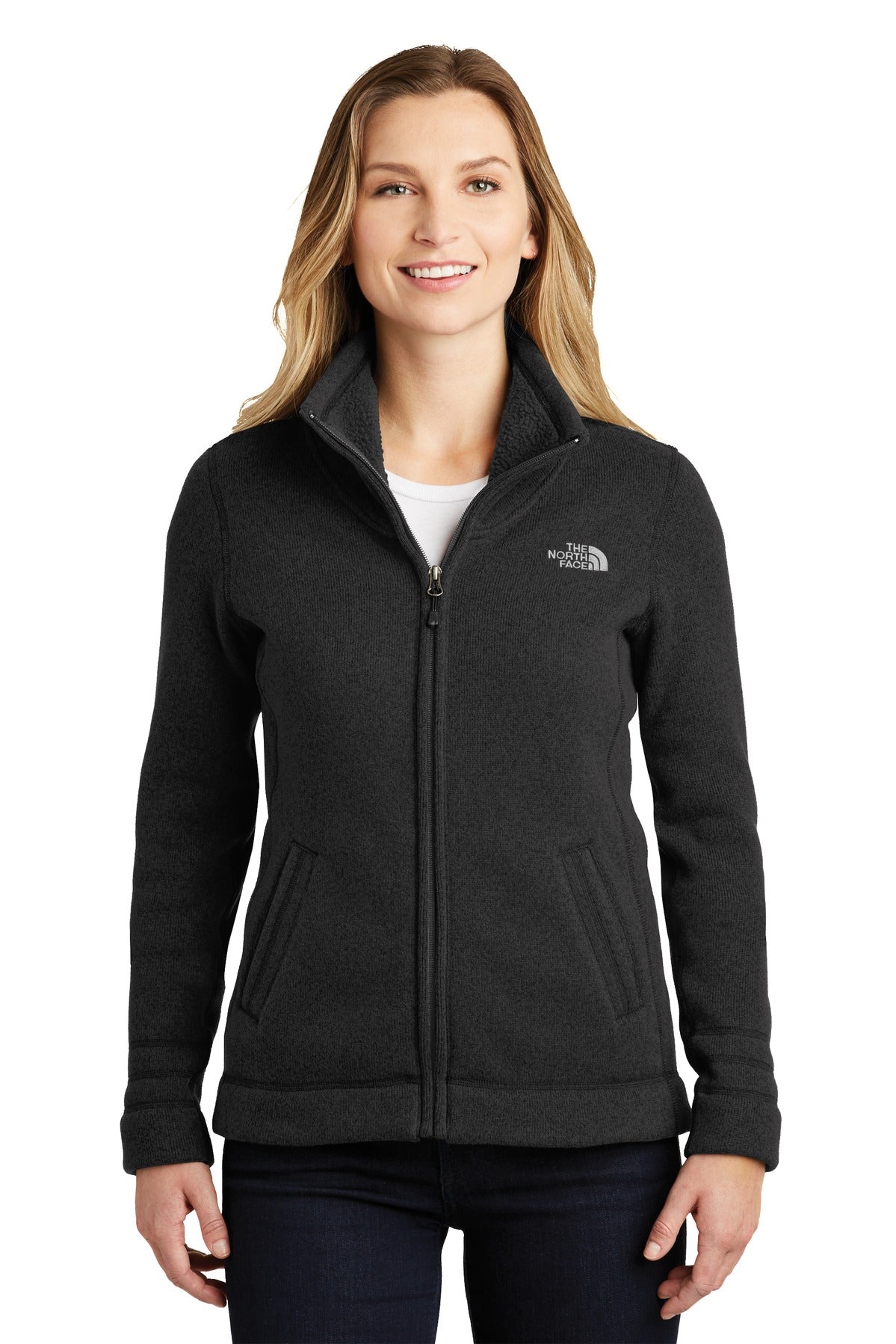 The North Face Ladies Sweater Fleece Jacket. NF0A3LH8 The North Face