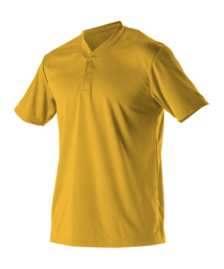 Alleson Youth Baseball 2 Button Henley Jersey Alleson