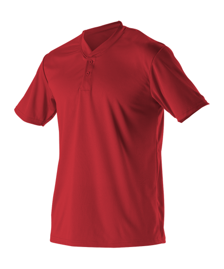 Alleson Youth Baseball 2 Button Henley Jersey Alleson