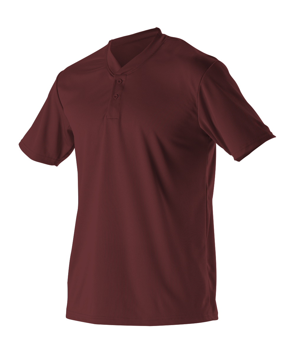 Alleson Youth Baseball 2 Button Henley Jersey Alleson