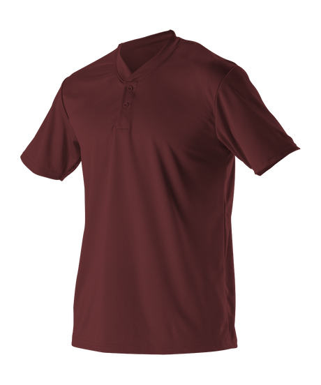 Alleson Youth Baseball 2 Button Henley Jersey Alleson