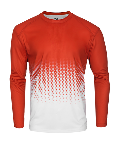 Badger Men's Hex 2.0 Long-Sleeve Tee Badger