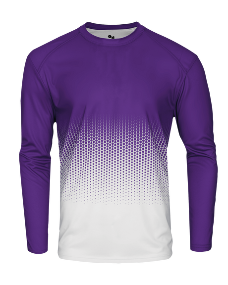 Badger Men's Hex 2.0 Long-Sleeve Tee Badger