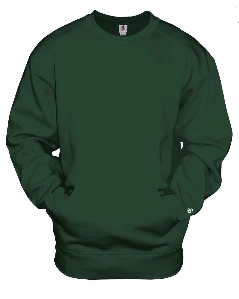 Badger Men's Pocket Crew Sweatshirt Badger