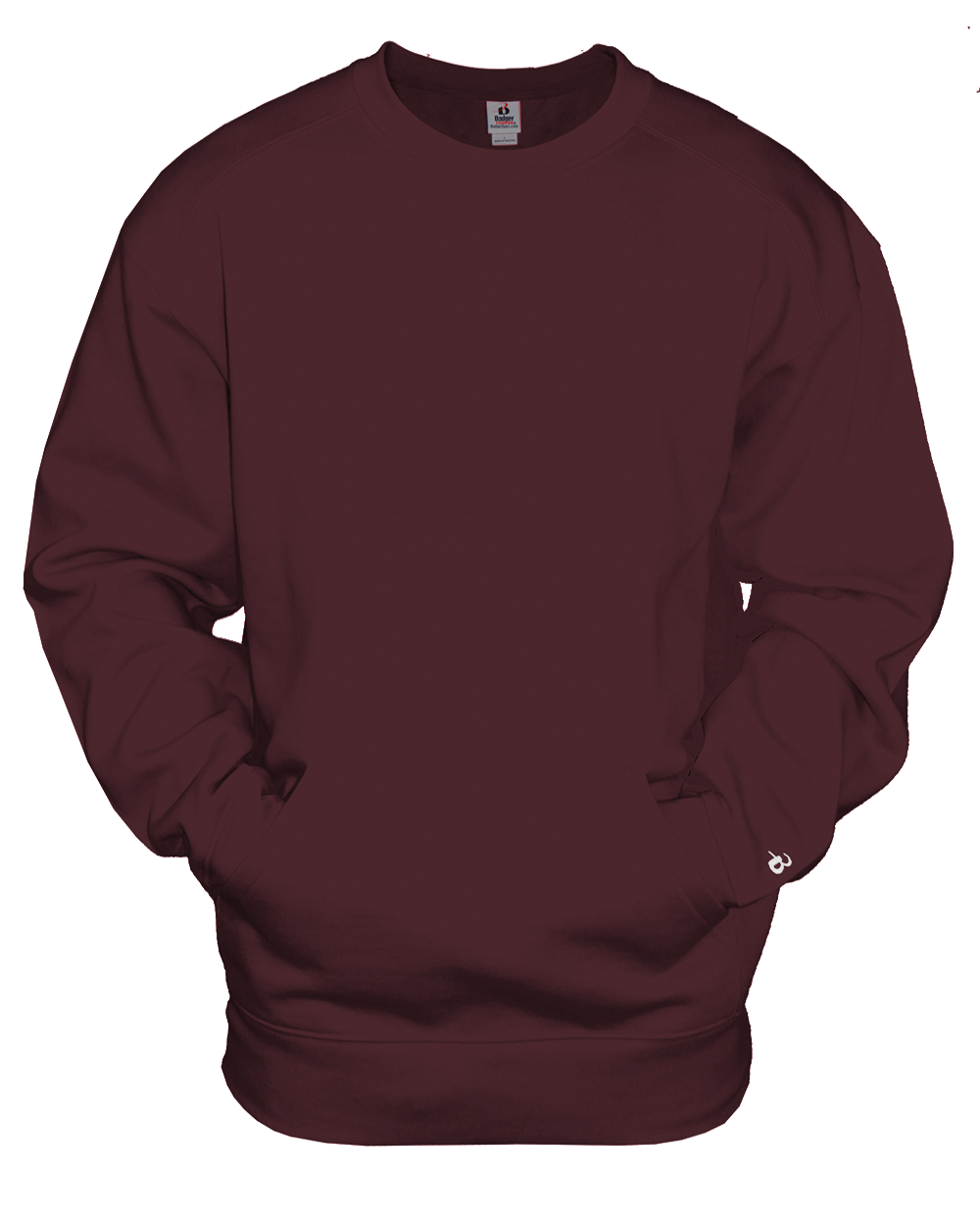 Badger Men's Pocket Crew Sweatshirt Badger