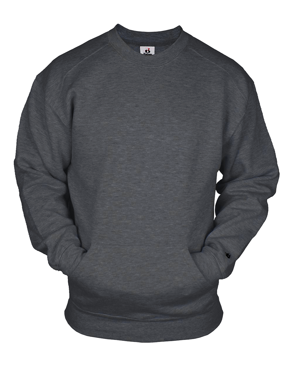 Badger Men's Pocket Crew Sweatshirt Badger