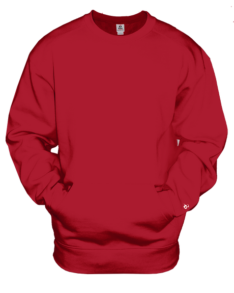 Badger Men's Pocket Crew Sweatshirt Badger