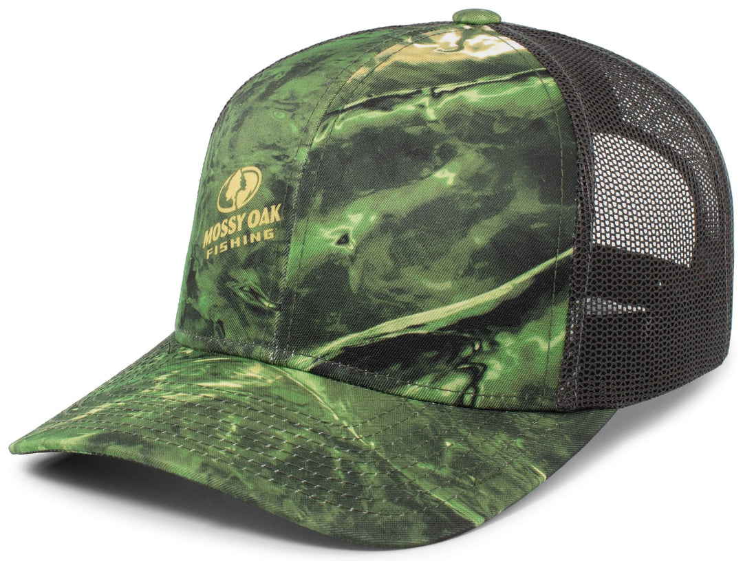 Pacific Headwear Elements Agua Camo Trucker Snapback Cap Pacific Headwear