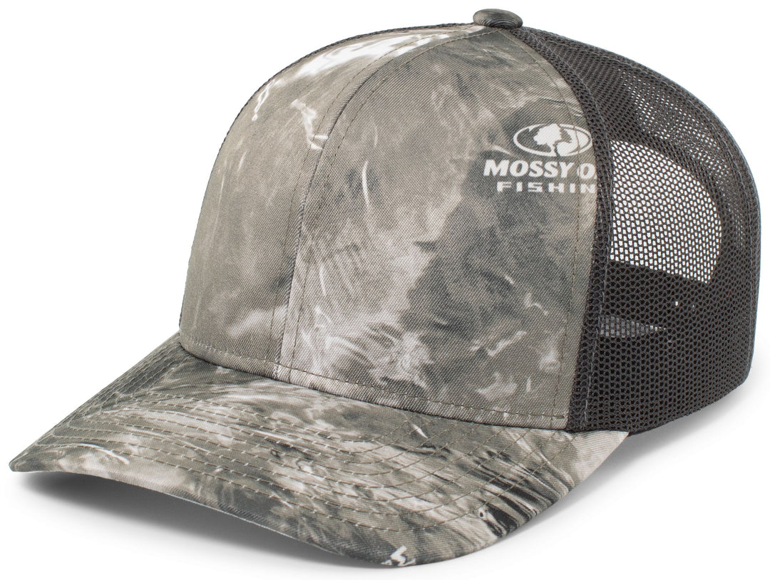 Pacific Headwear Elements Agua Camo Trucker Snapback Cap Pacific Headwear