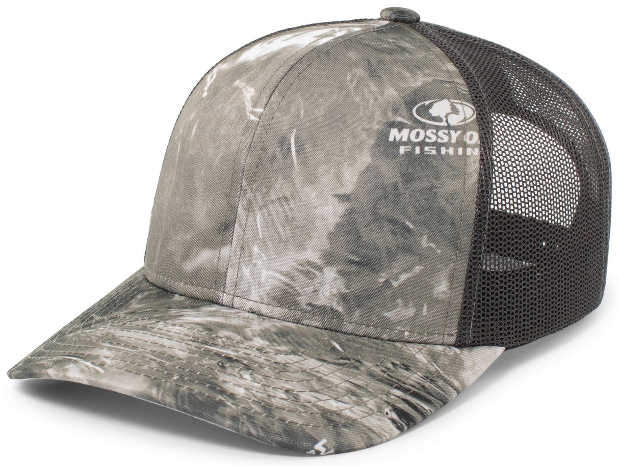 Pacific Headwear Elements Agua Camo Trucker Snapback Cap Pacific Headwear