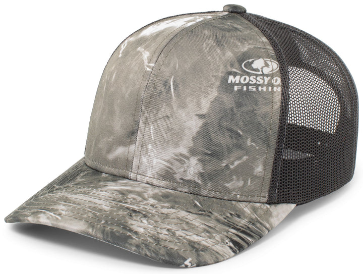 Pacific Headwear Elements Agua Camo Trucker Snapback Cap Pacific Headwear