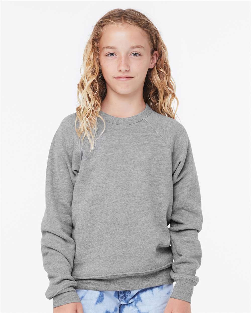 BELLA + CANVAS Youth Sponge Fleece Crewneck Sweatshirt