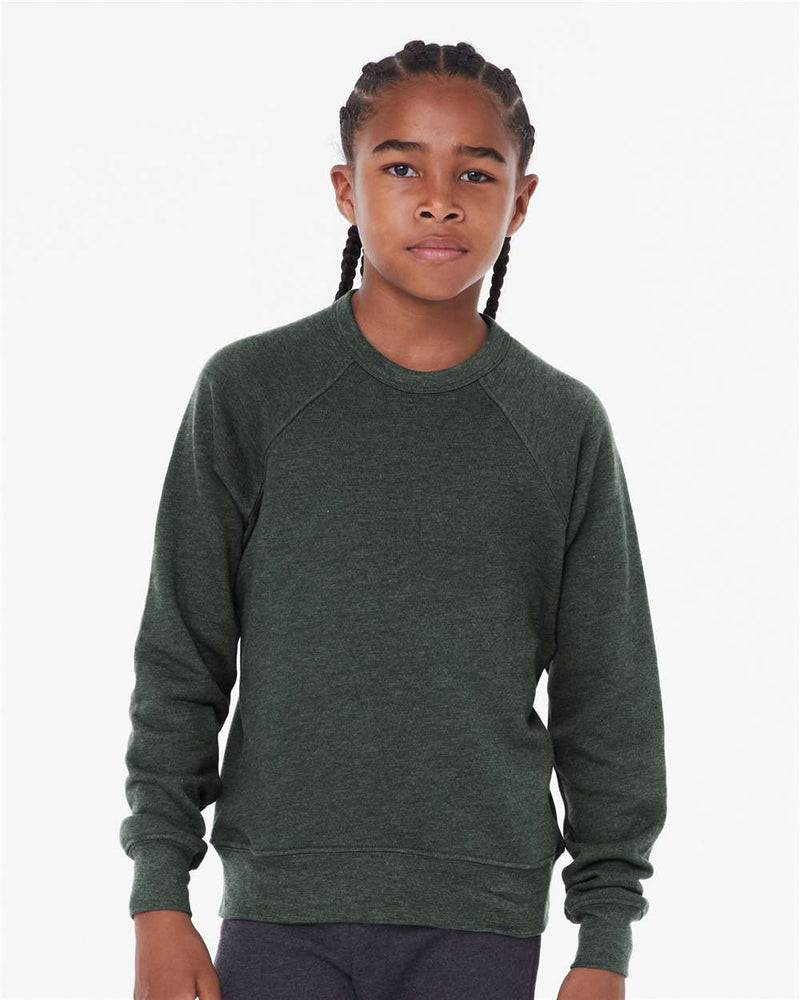 BELLA + CANVAS Youth Sponge Fleece Crewneck Sweatshirt