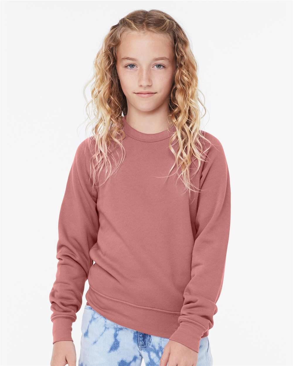 BELLA + CANVAS Youth Sponge Fleece Crewneck Sweatshirt