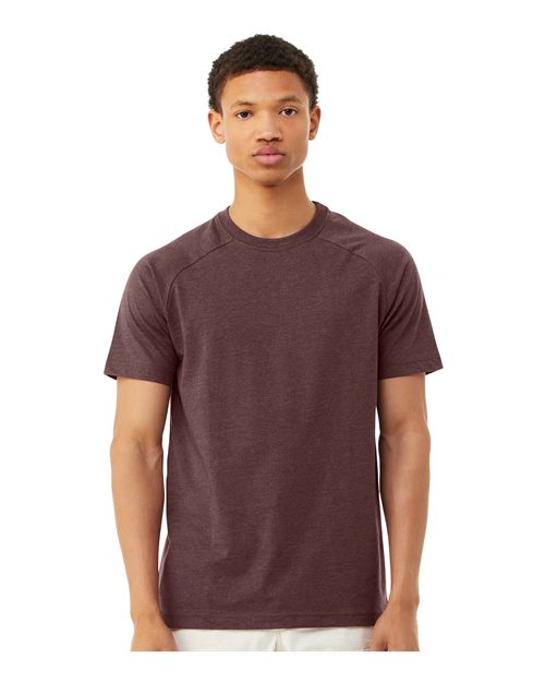 BELLA + CANVAS Men's Heather CVC Raglan Tee