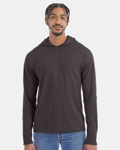 ComfortWash by Hanes Men's Garment-Dyed Jersey Hooded Long Sleeve T-Shirt ComfortWash by Hanes