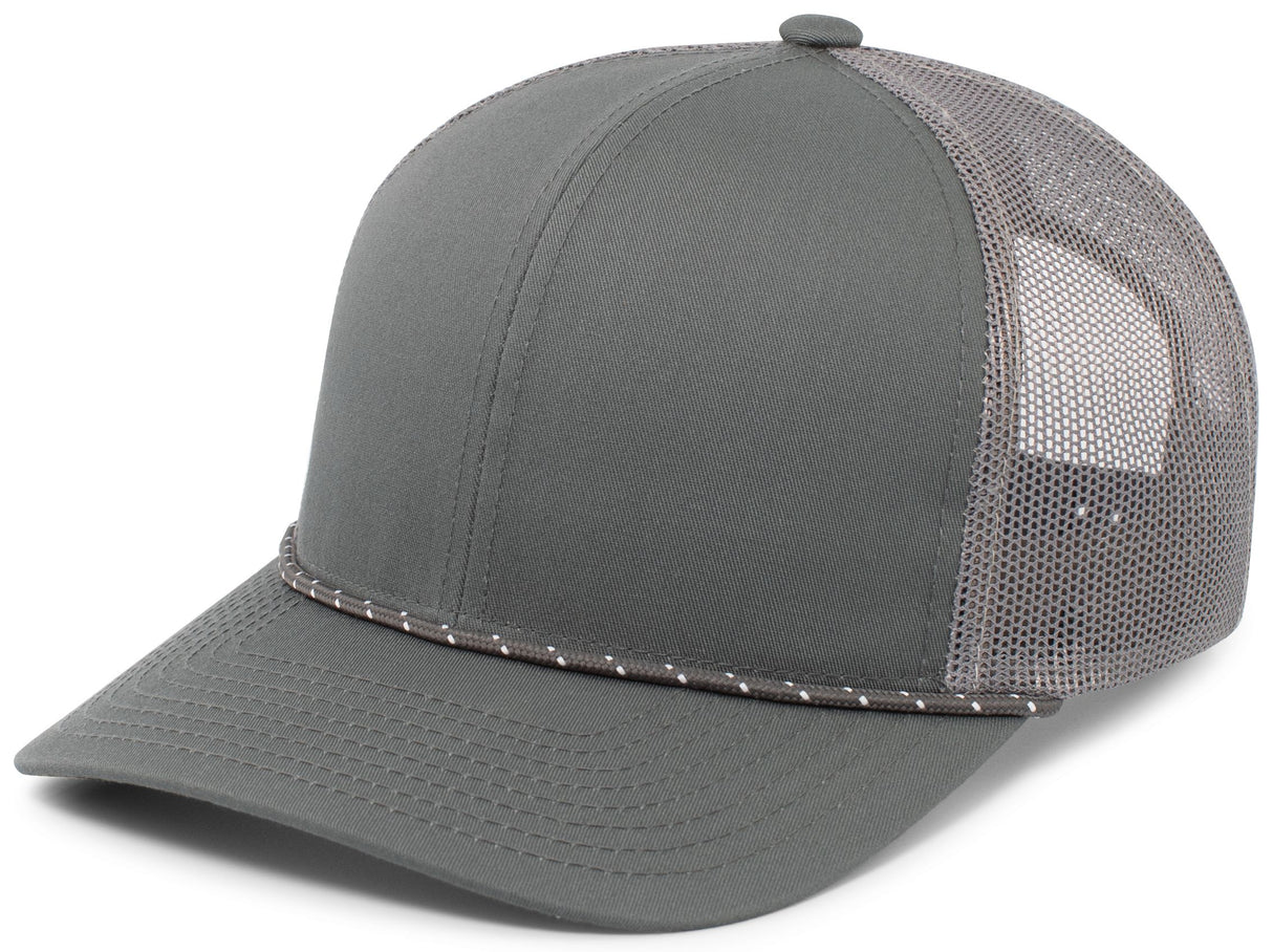 Pacific Headwear Trucker Snapback Braid Cap Pacific Headwear