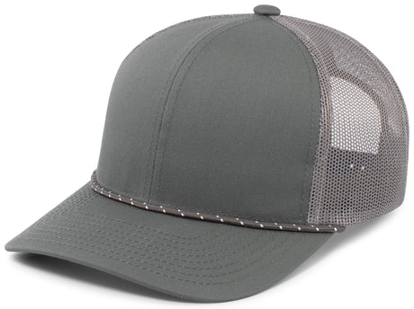Pacific Headwear Trucker Snapback Braid Cap Pacific Headwear