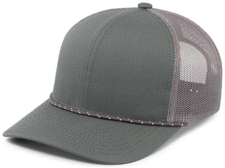Pacific Headwear Trucker Snapback Braid Cap Pacific Headwear