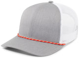 Pacific Headwear Trucker Snapback Braid Cap Pacific Headwear