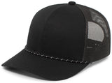 Pacific Headwear Trucker Snapback Braid Cap Pacific Headwear
