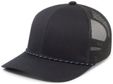 Pacific Headwear Trucker Snapback Braid Cap Pacific Headwear