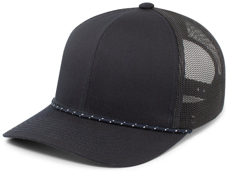 Pacific Headwear Trucker Snapback Braid Cap Pacific Headwear