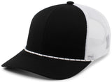 Pacific Headwear Trucker Snapback Braid Cap Pacific Headwear