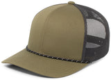 Pacific Headwear Trucker Snapback Braid Cap Pacific Headwear