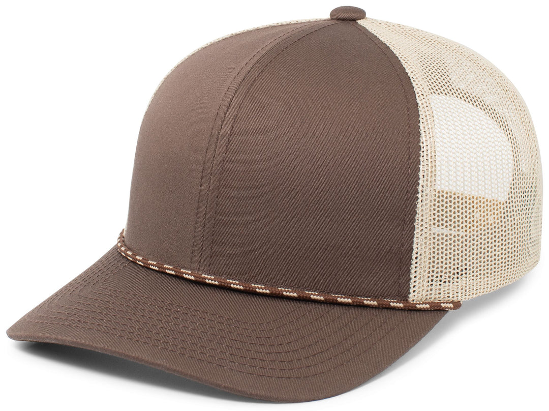 Pacific Headwear Trucker Snapback Braid Cap Pacific Headwear