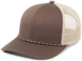 Pacific Headwear Trucker Snapback Braid Cap Pacific Headwear