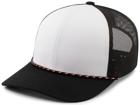 Pacific Headwear Trucker Snapback Braid Cap Pacific Headwear