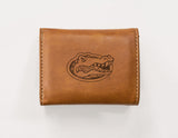 Rico Industries NCAA Florida Gators  Laser Engraved Faux Leather Trifold Wallet-1