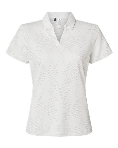 adidas Women's Textured Jacquard Polo-1