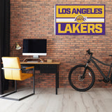Rico Industries NBA  Los Angeles Lakers Bold 3' x 5' Banner Flag-1
