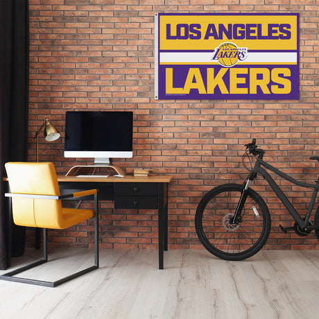 Rico Industries NBA  Los Angeles Lakers Bold 3' x 5' Banner Flag-1